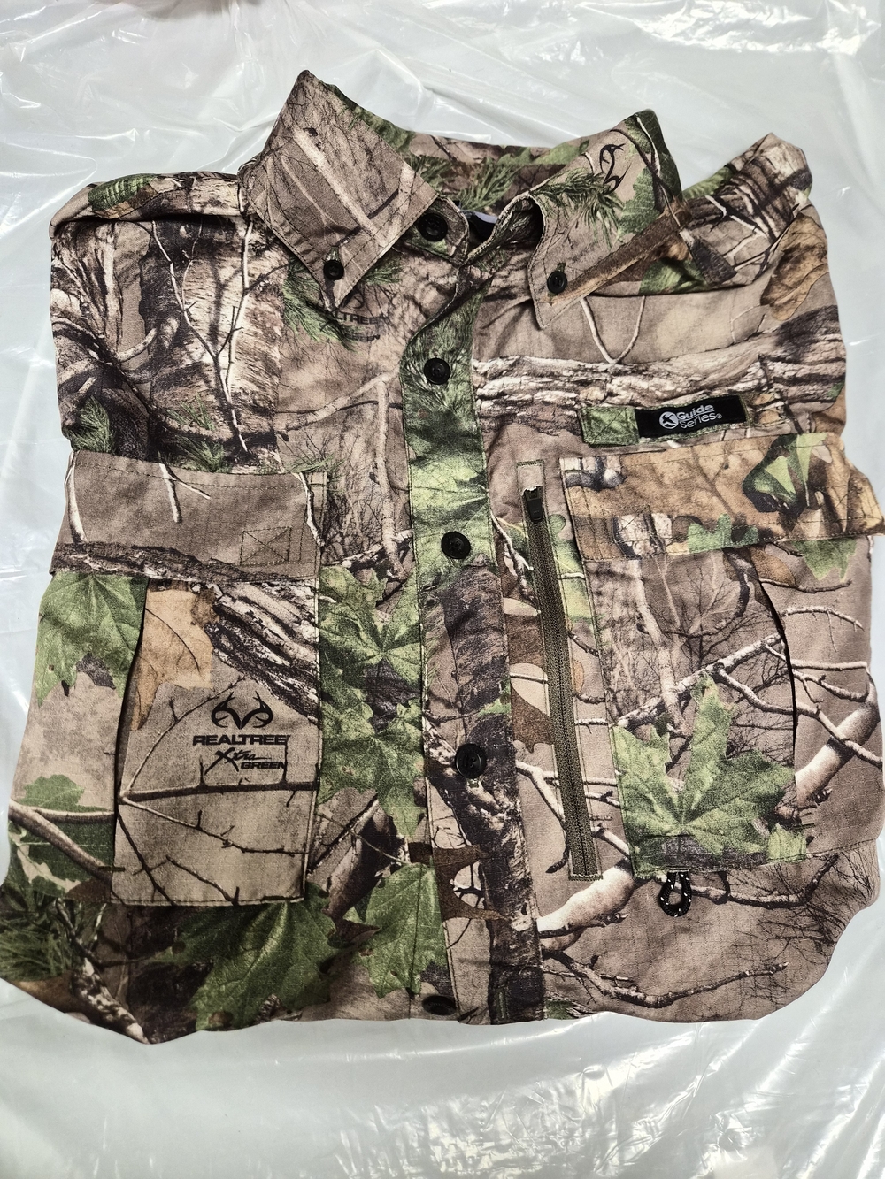 Realtree Men's Camouflage Hunting Jacket - Green/Brown